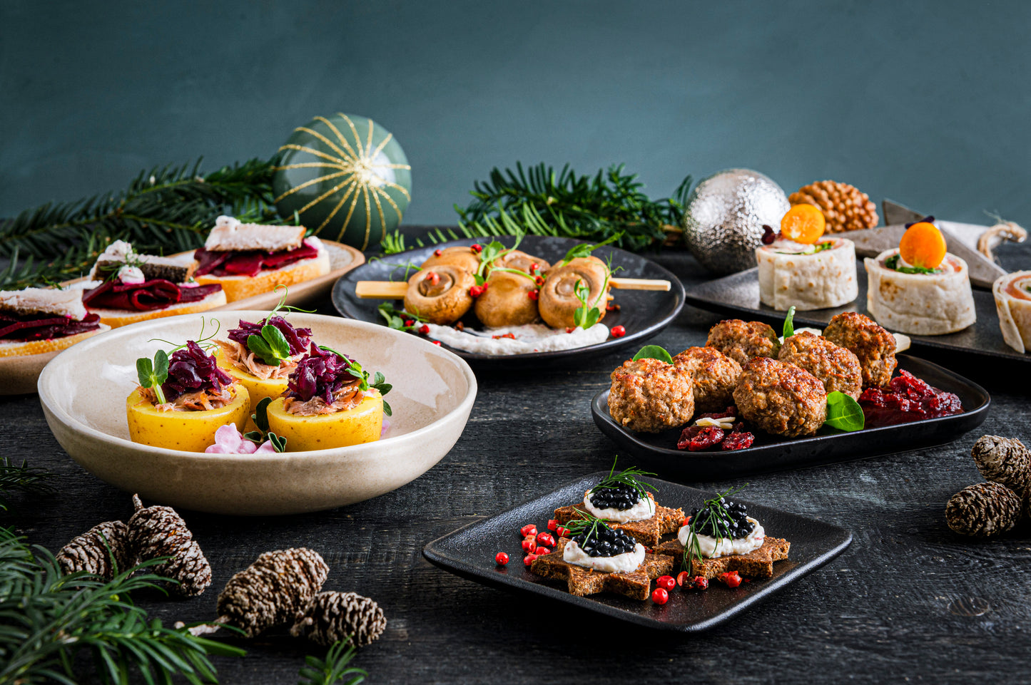 Weihnachtlicher Frühstücks-Brunch