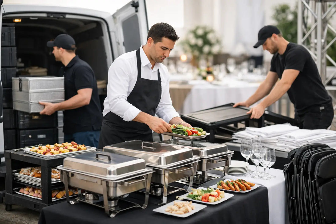 Catering Lieferung, Aufbau und Abbau richtig planen