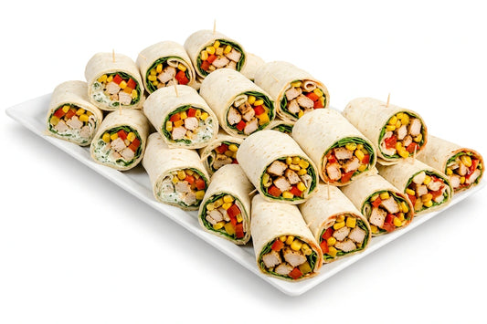 Gemischte halbe Wrap Platte