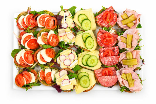 Meeting Platte halbe belegte Brötchen mit 24 Teilen